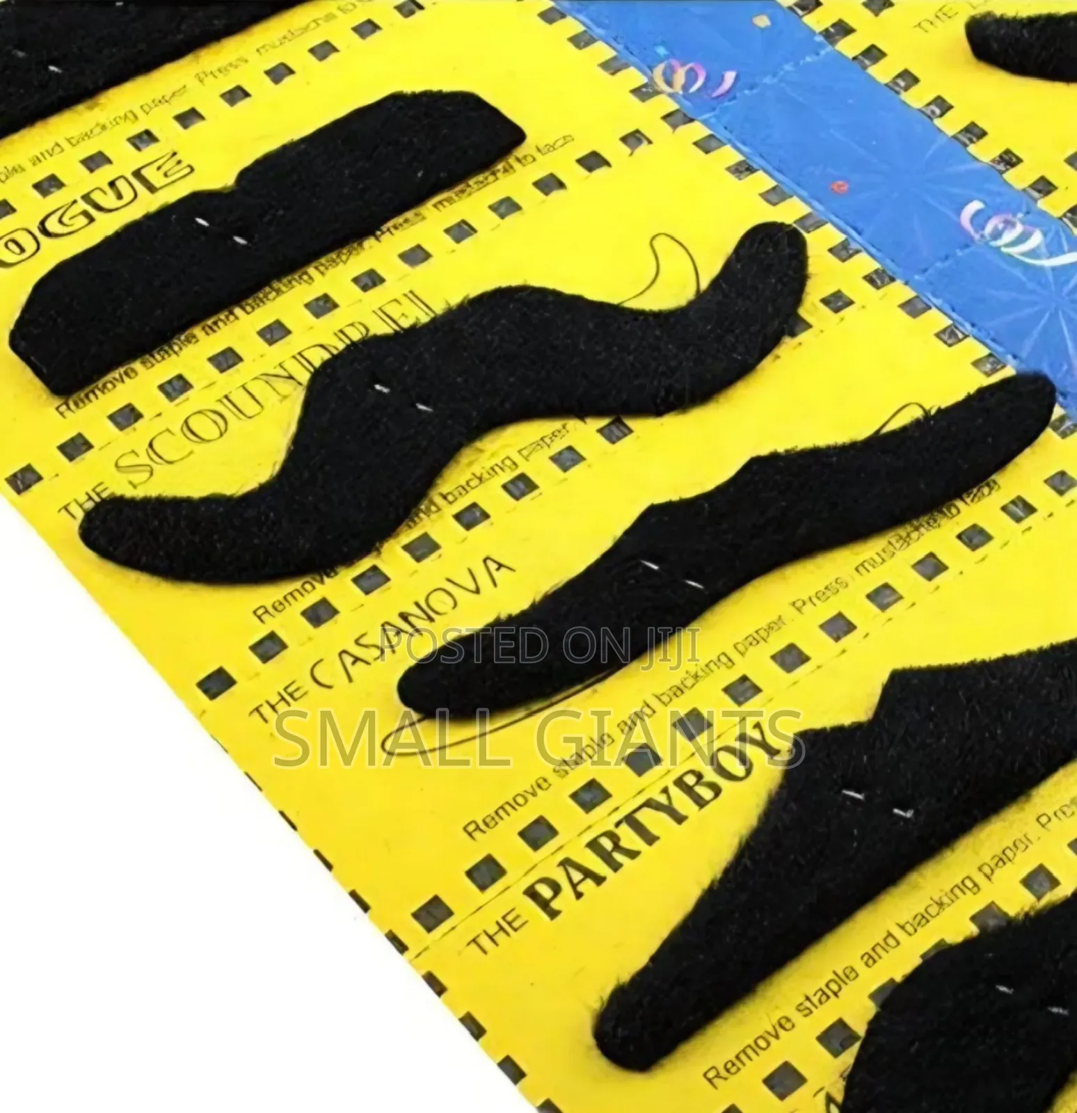 Self-Adhesive Fake Mustaches for Costume Parties and Events