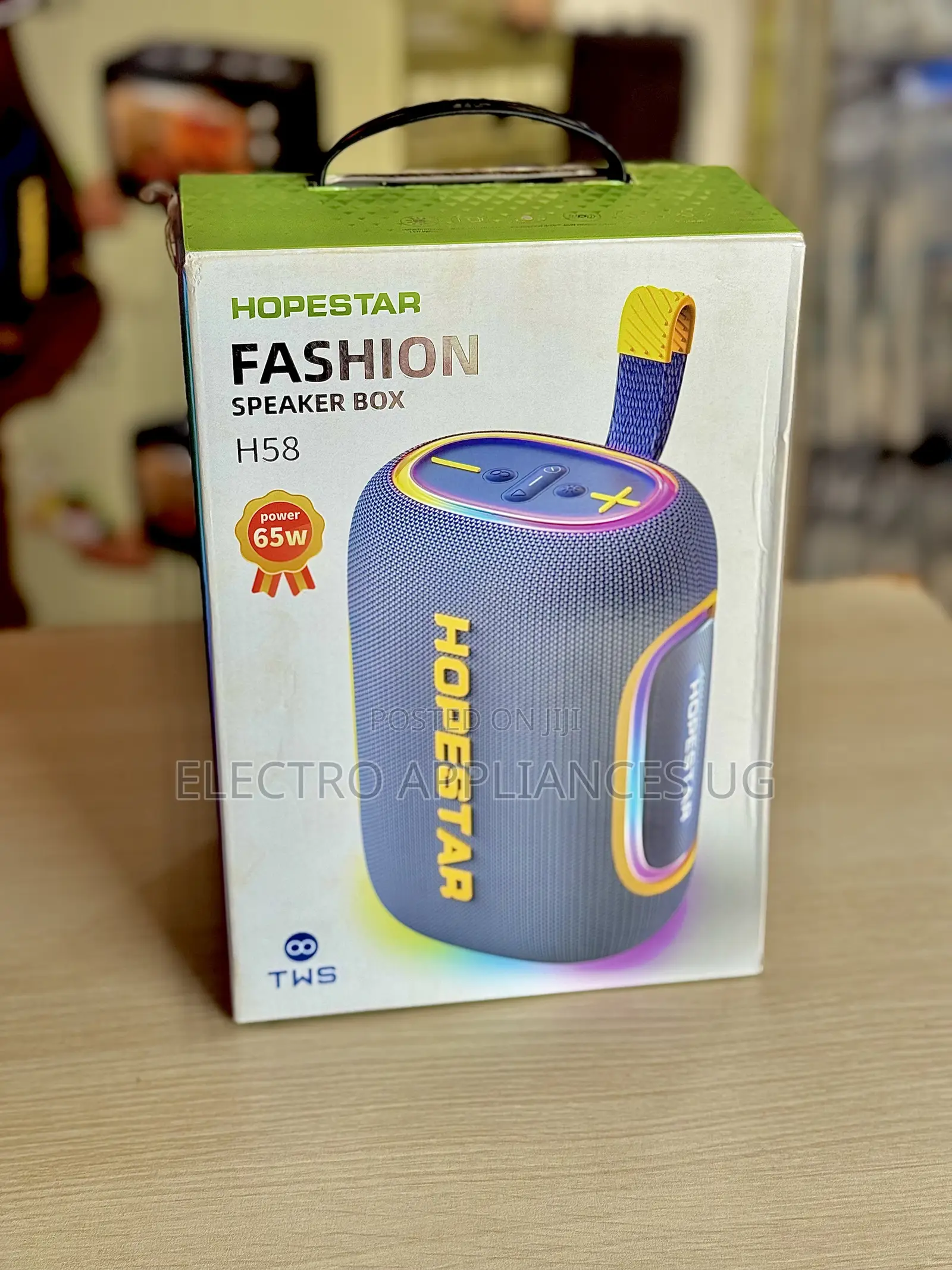 A Hopestar H58 Fashion Wireless Bluetooth Speaker With RGB Lights.