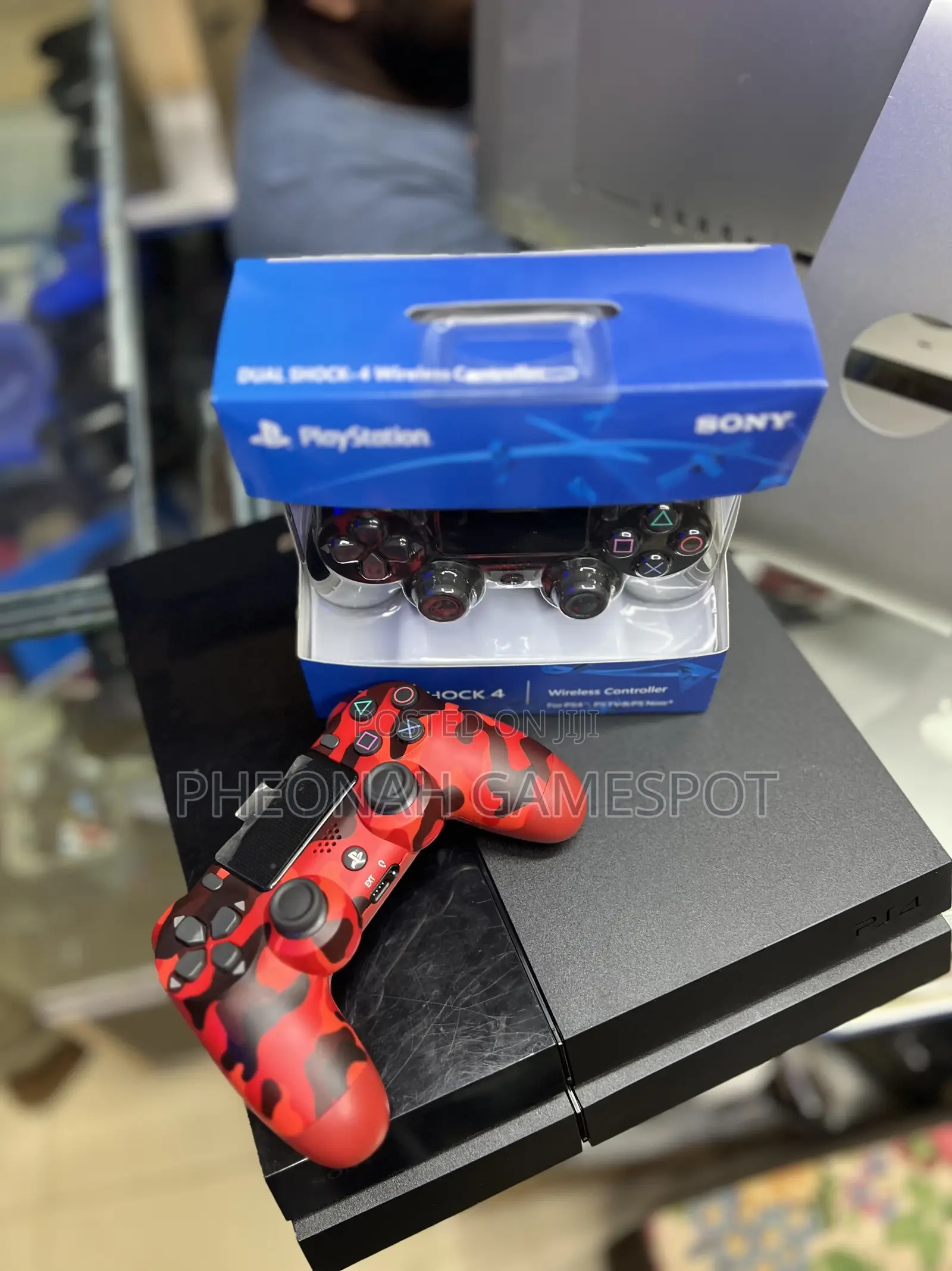 Ps4 Relaxed Home Gaming Setup, 2 Pads Included With 18 Games.