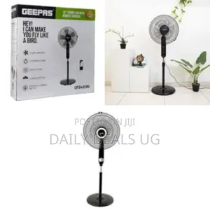 Geepas 16" Stand Fan With Remote Control - Multicolor