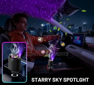 Starlight Retractable Car Charger With Aromatherapy