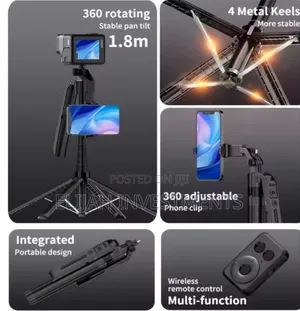 C12 Ai Face-Tracking Tripod Selfie Stick