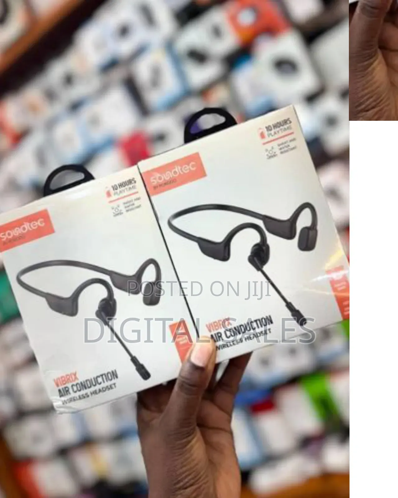 Porodo Vibrix Air Conduction Wireless Headset With Rotating