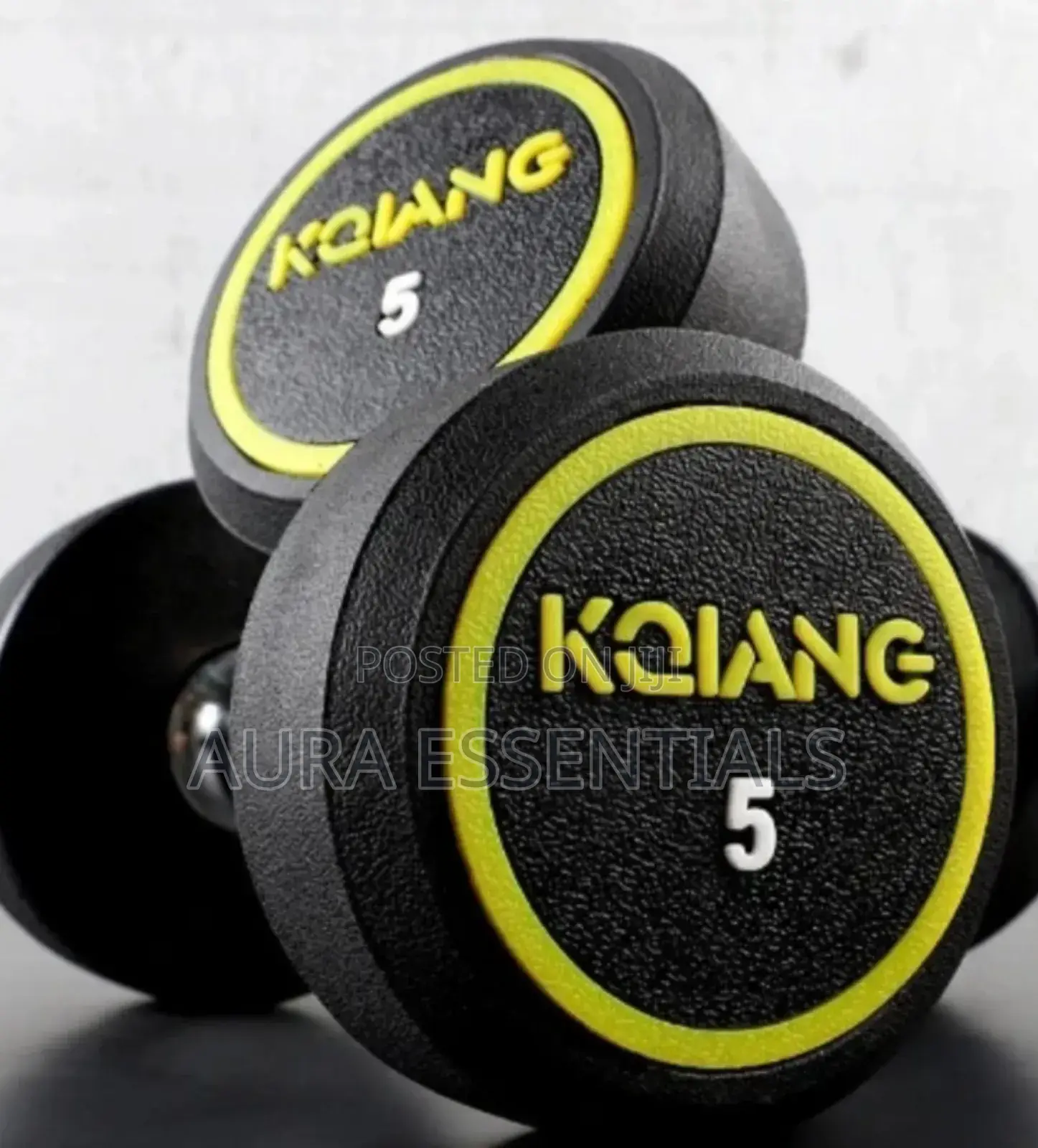 Kqiang 5 Kg Rubber-coated Dumbbells