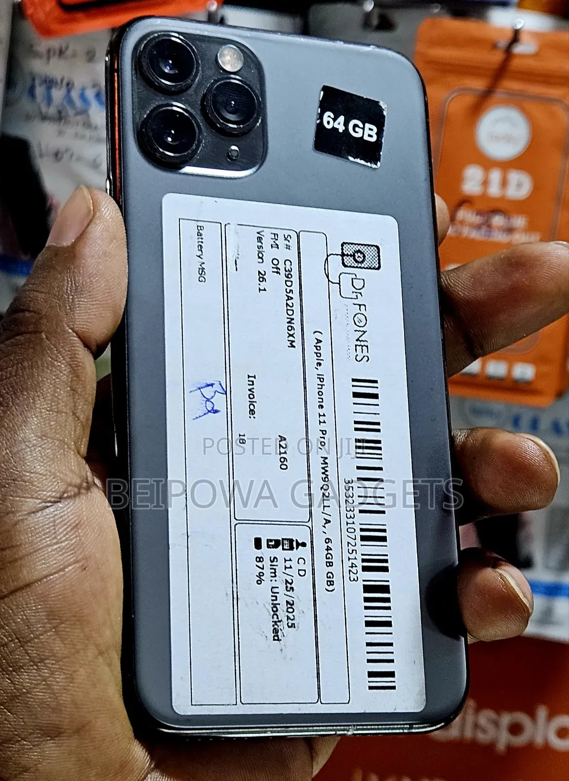 Apple iPhone 11 Pro 64 GB Black