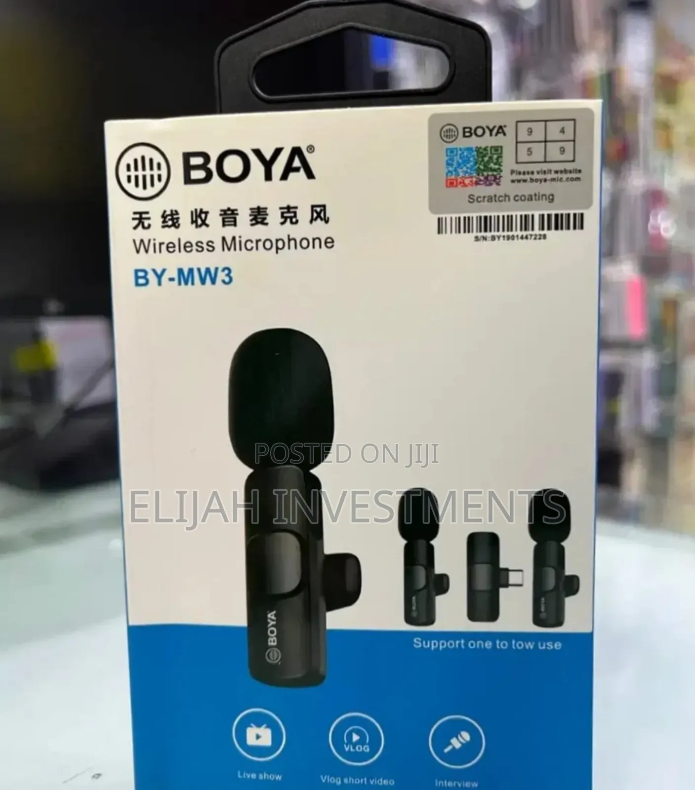 Boya by-Mw3 Wireless Microphone System.