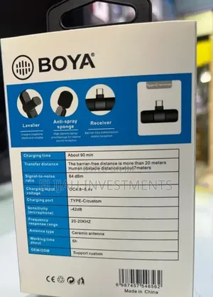 Boya by-Mw3 Wireless Microphone System.