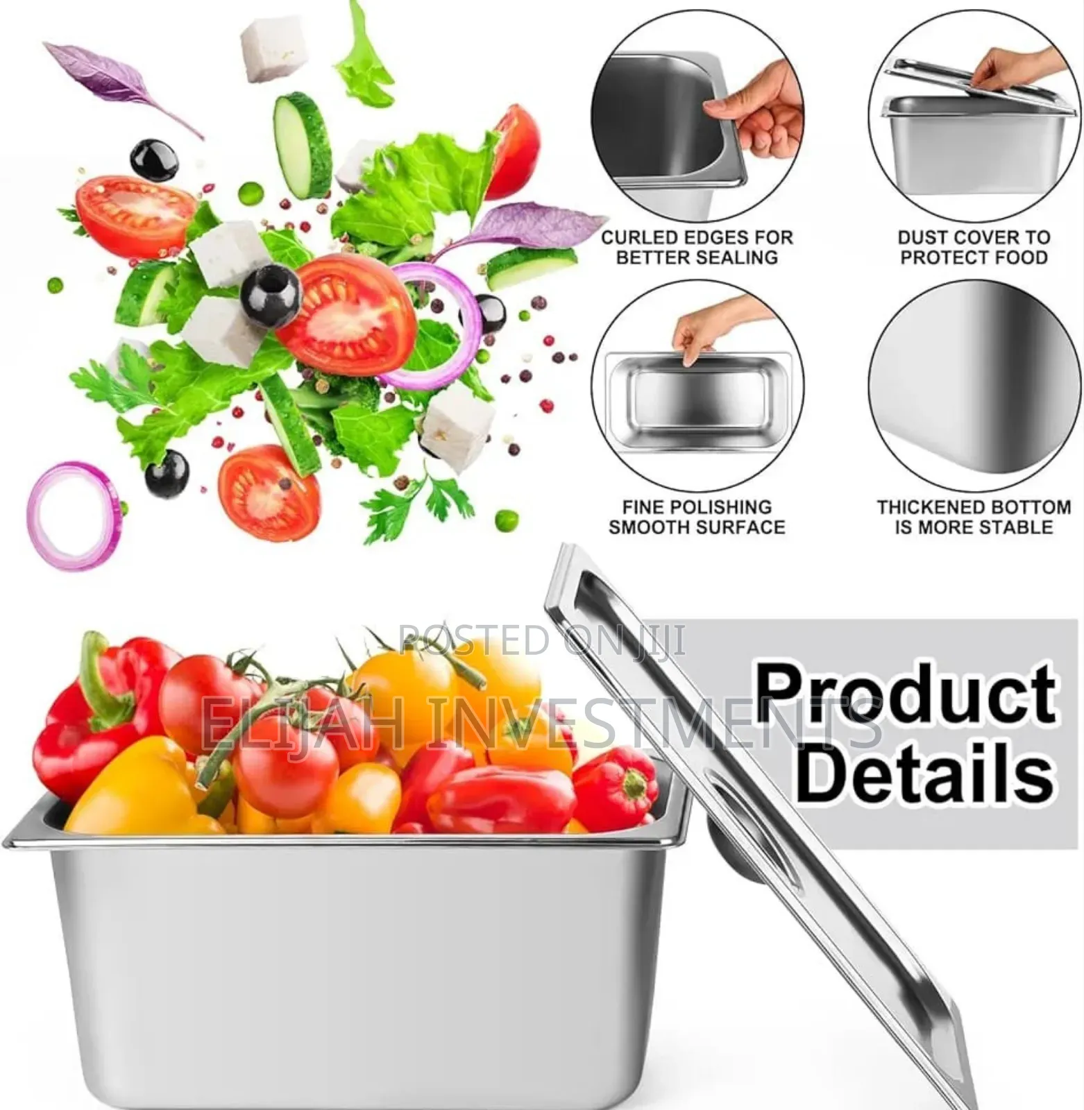 Deep Steam Table Pan With Lid