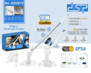 DSP Kd2072, 9-in-1 Electric Spin Scrubber