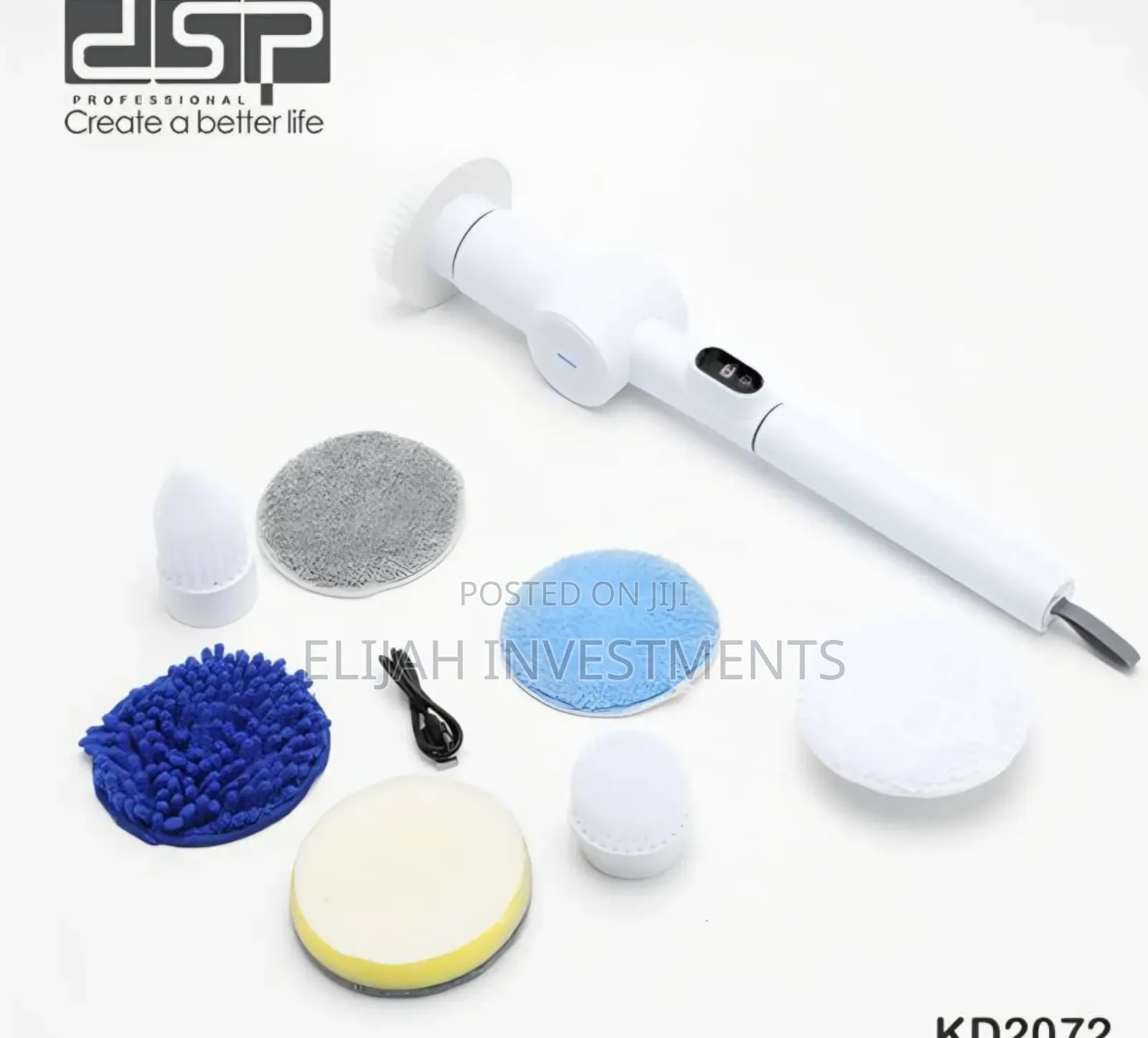 DSP Kd2072, 9-in-1 Electric Spin Scrubber