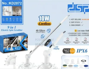 DSP Kd2072, 9-in-1 Electric Spin Scrubber