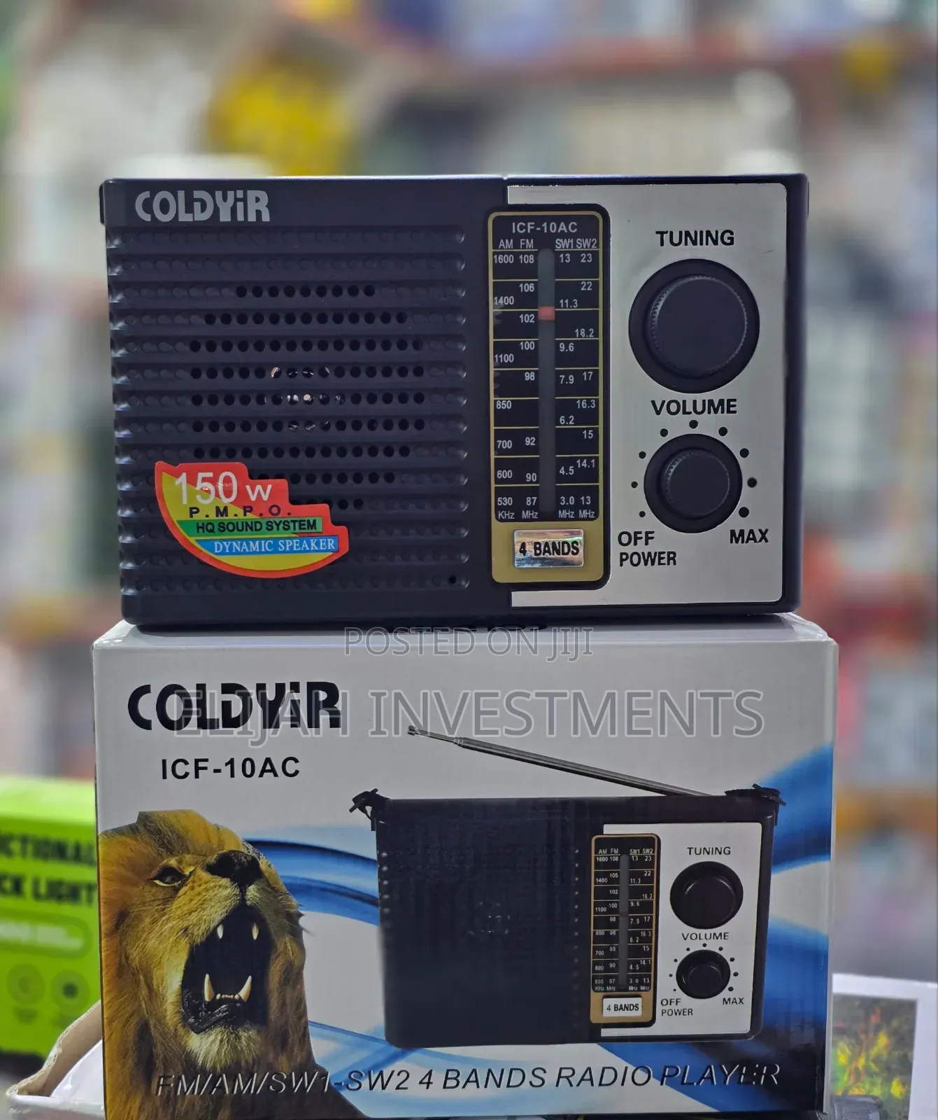 Coldyir Icf-10ac Portable 4-Band Radio.