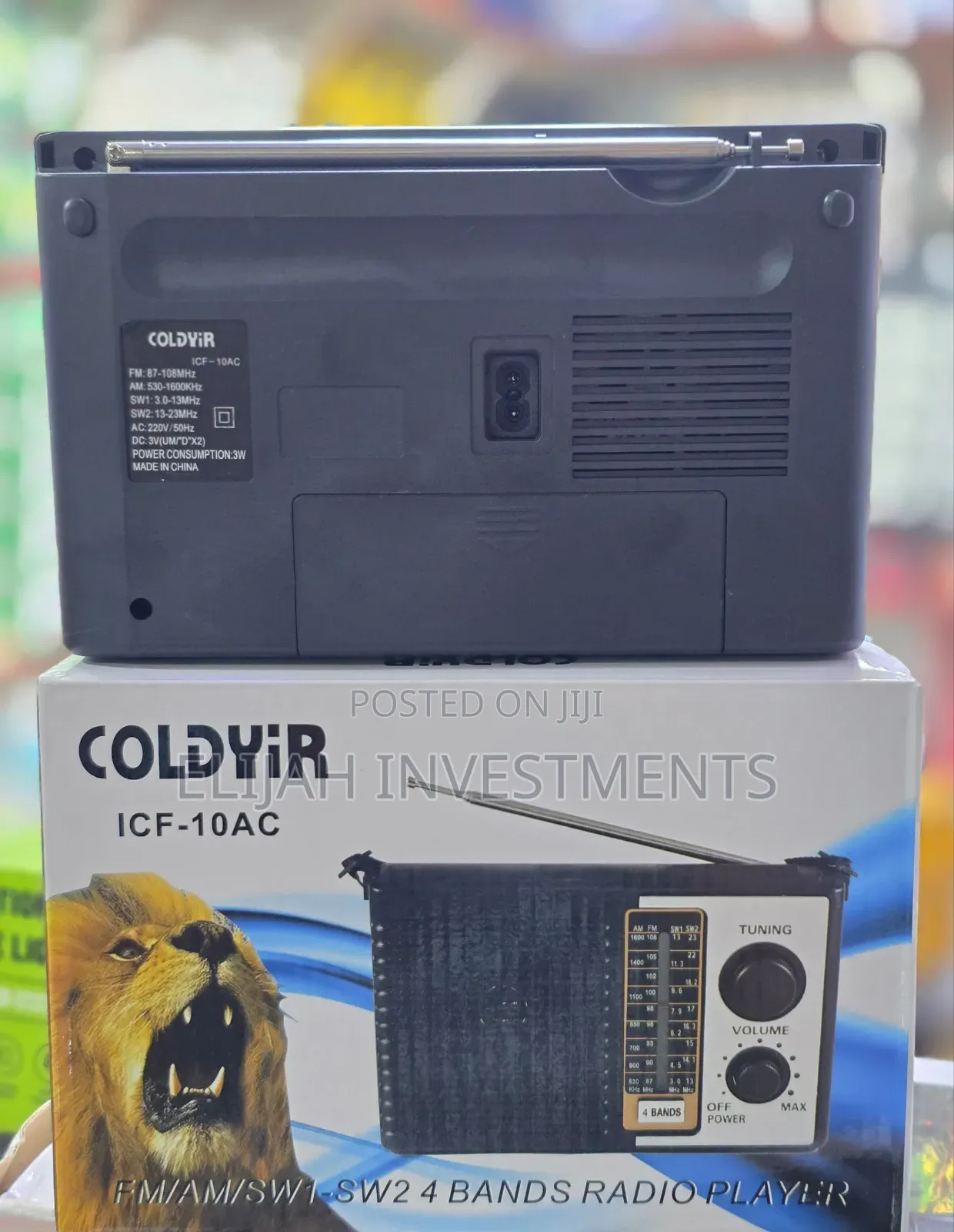 Coldyir Icf-10ac Portable 4-Band Radio.