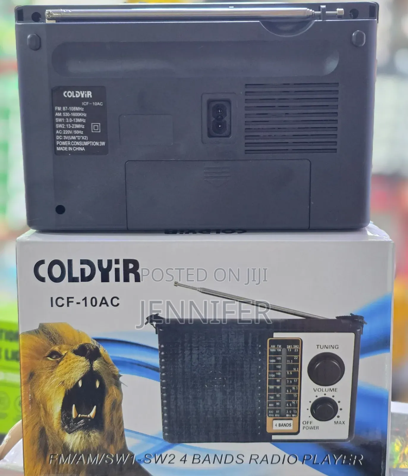 Coldyir Icf-10ac Portable 4-Band Radio.
