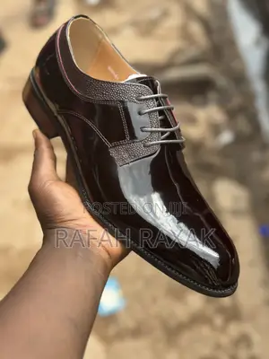 Original Maroon Shinny John Foster Formal/Gentle Shoes