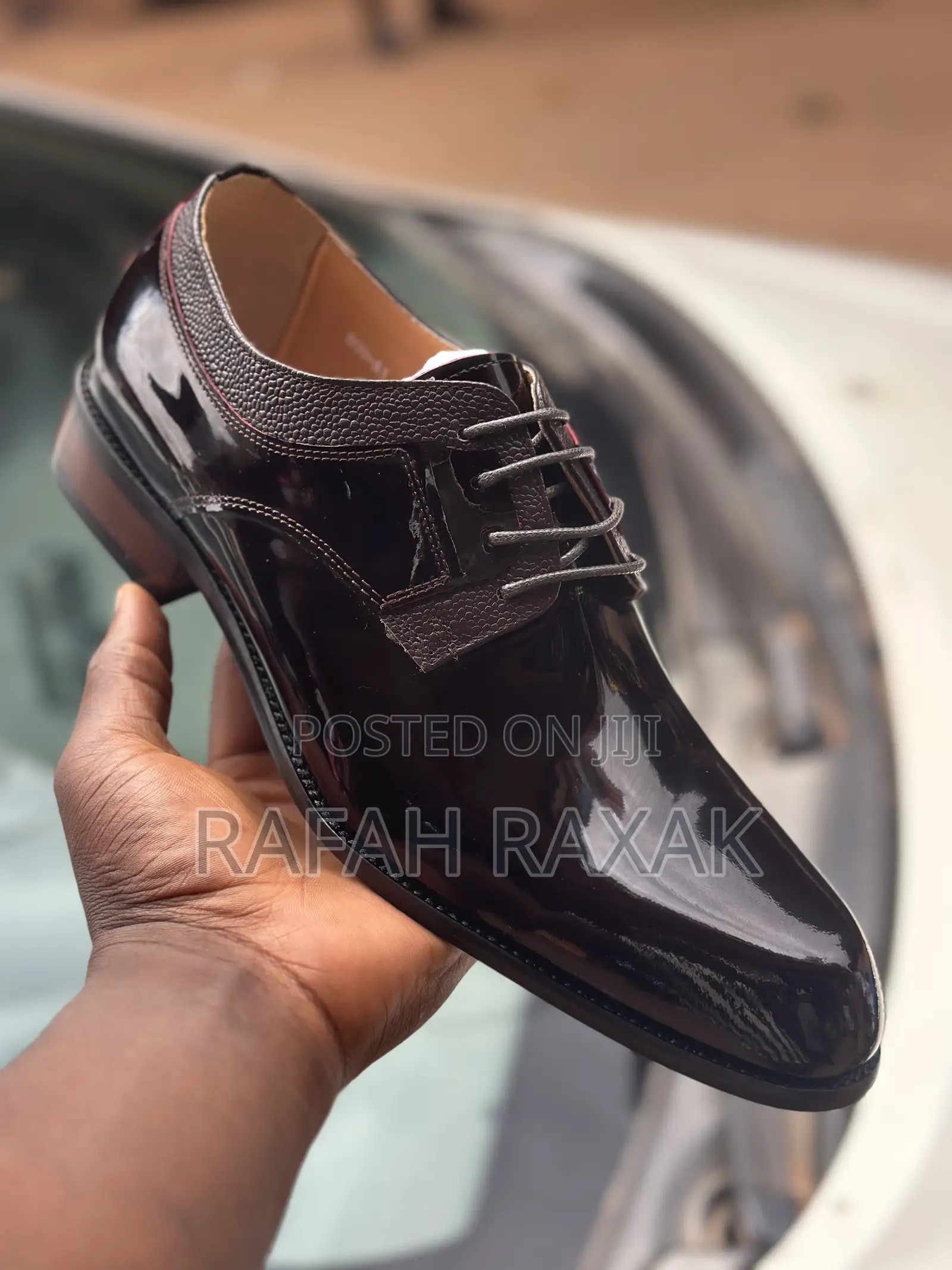 Original Maroon Shinny John Foster Formal/Gentle Shoes