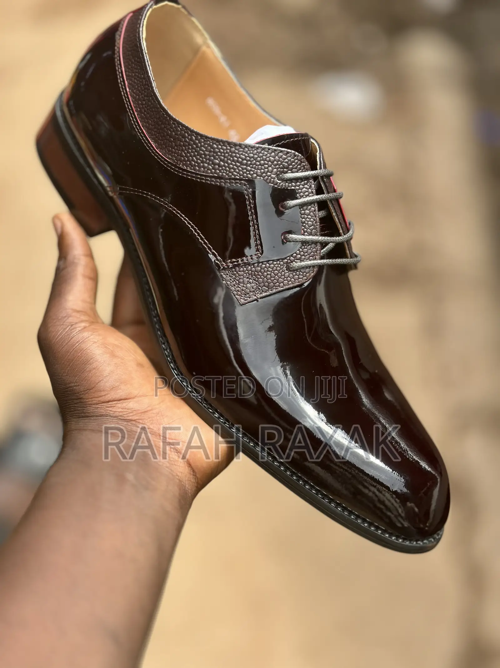 Original Maroon Shinny John Foster Formal/Gentle Shoes