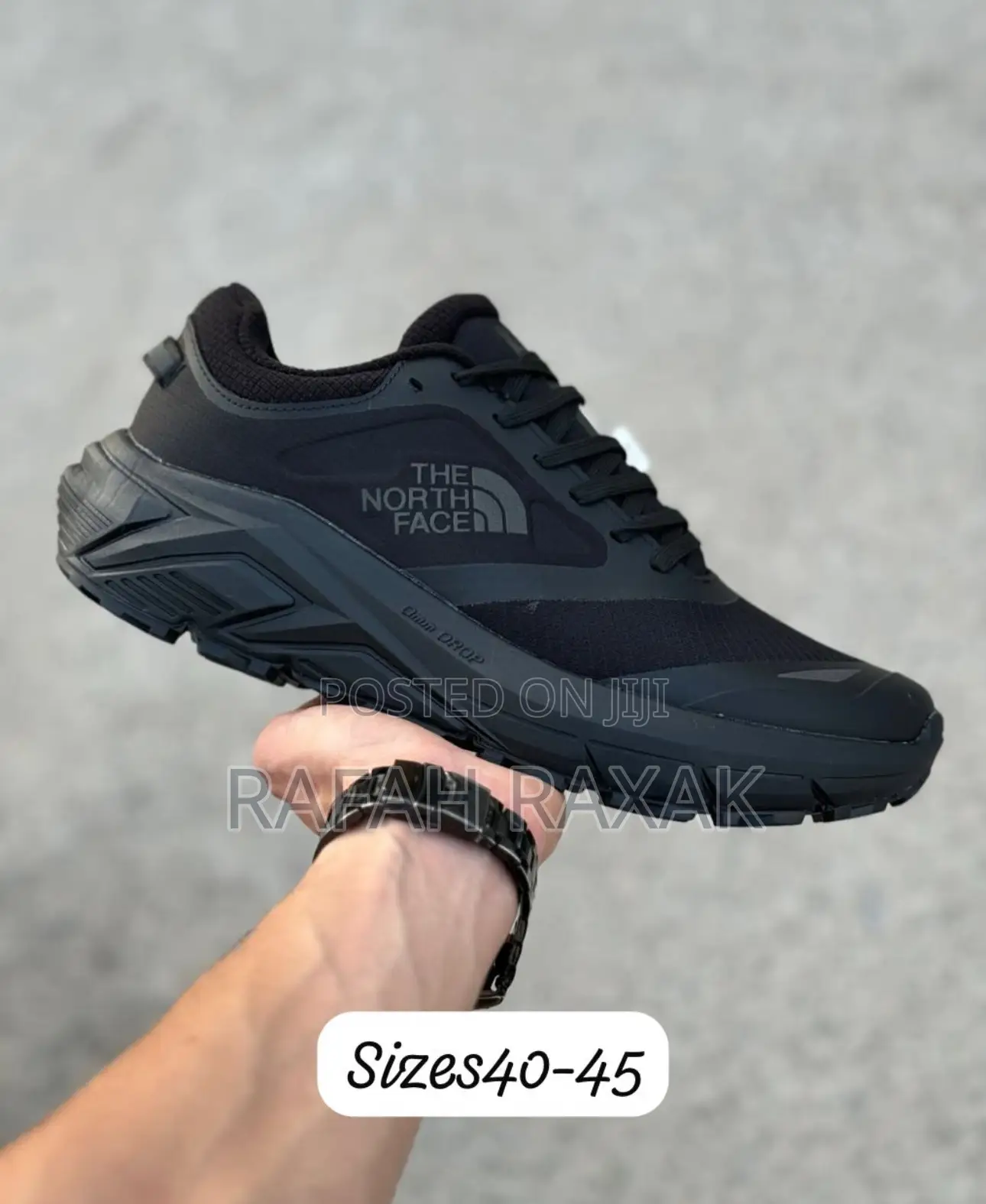Original Triple Black The North Face Vectiv Enduris Hike Running Shoes