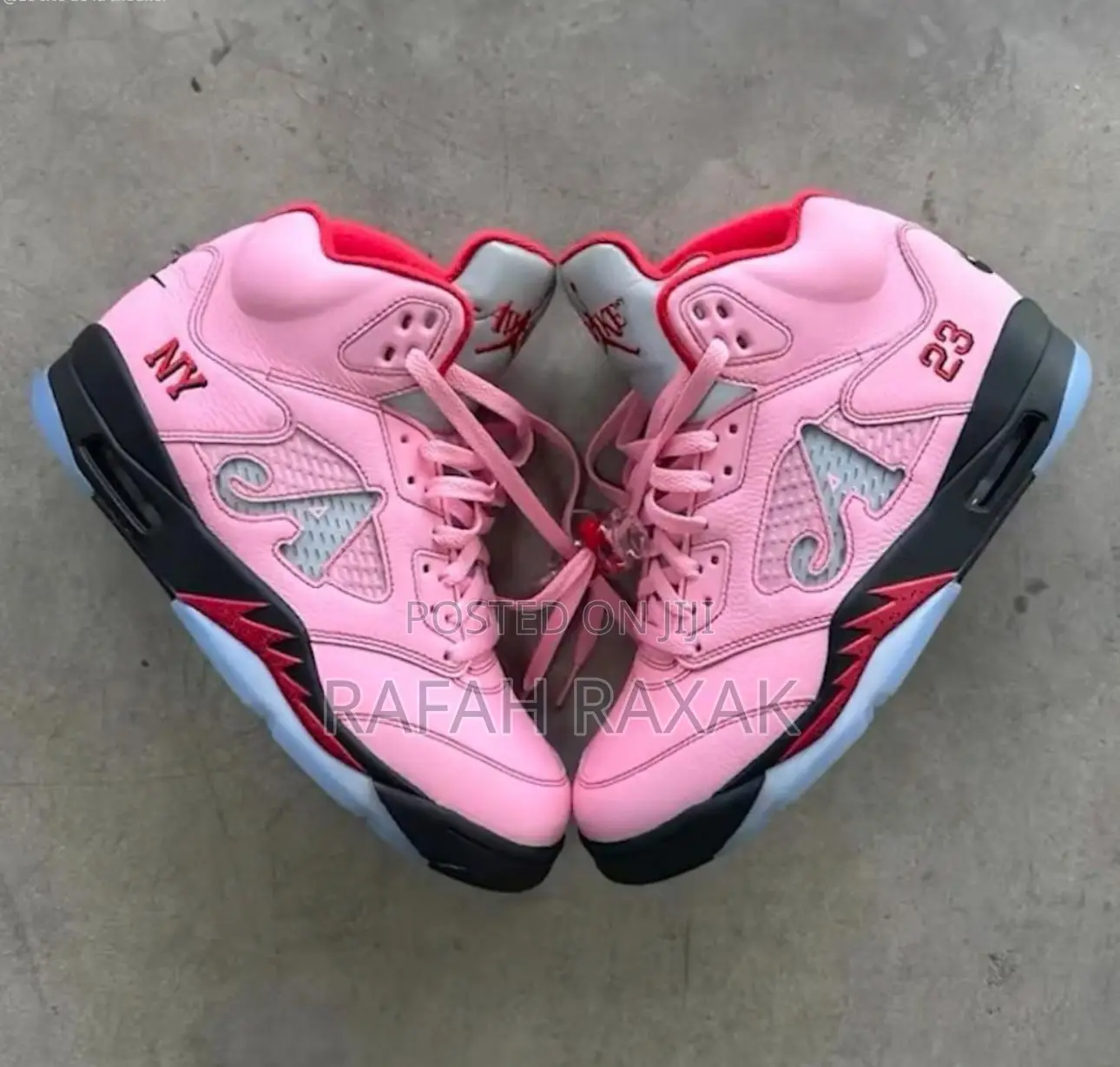 Original Awake Ny X Air Jordan 5 Retro Og Sp “Bubblegum Pink” Sneakers