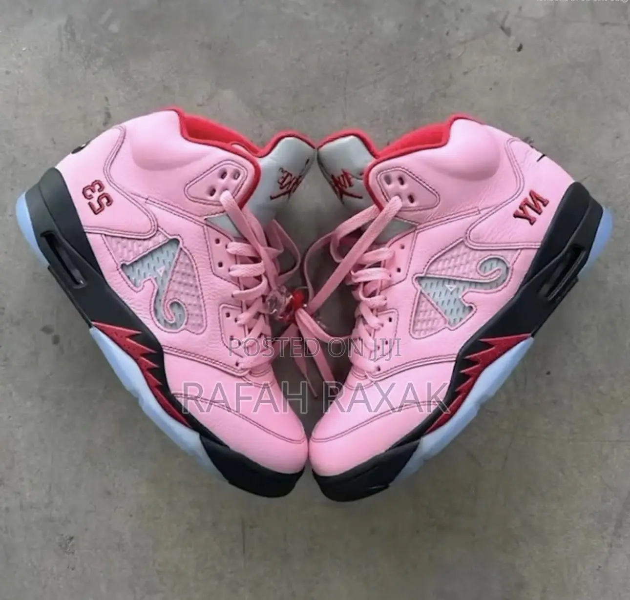 Original Awake Ny X Air Jordan 5 Retro Og Sp “Bubblegum Pink” Sneakers