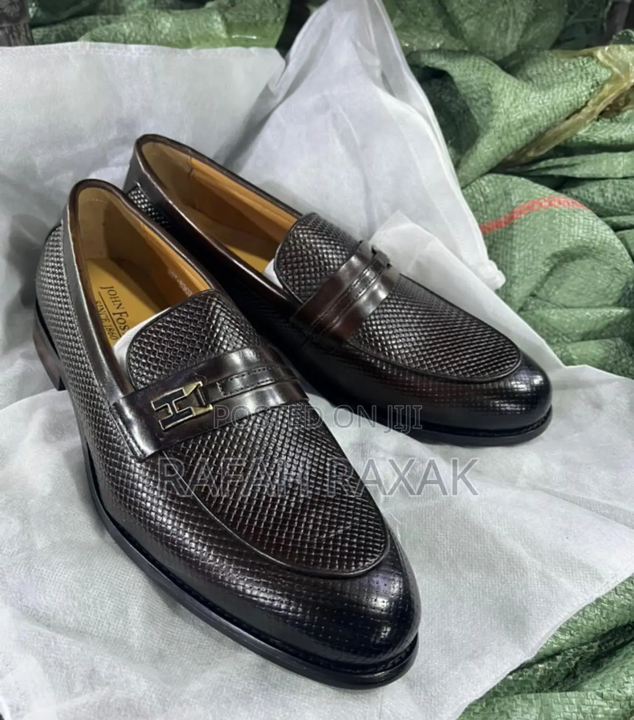 Original Classic Men’S Dark Tan John Foster Leather Loafers