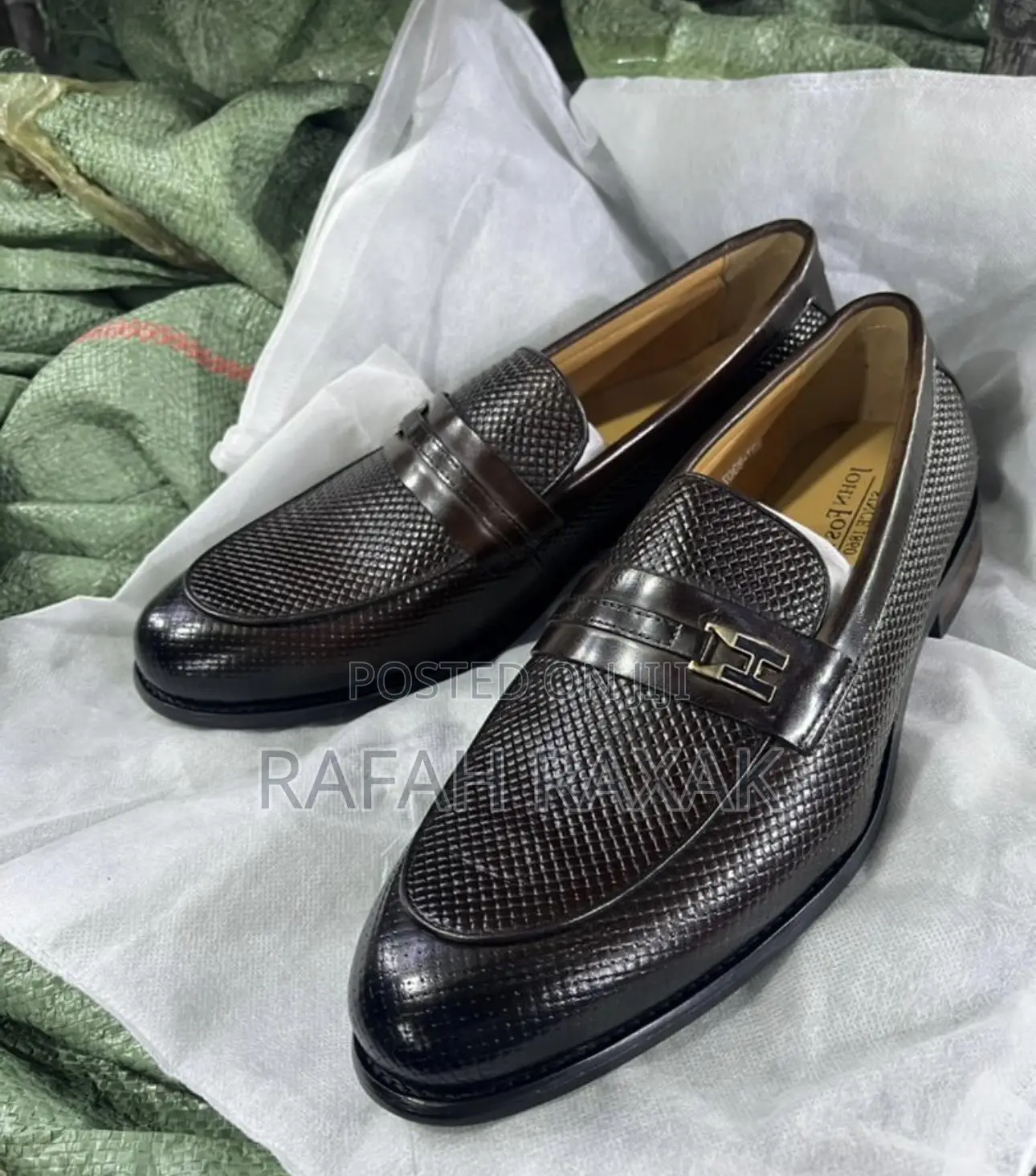 Original Classic Men’S Dark Tan John Foster Leather Loafers