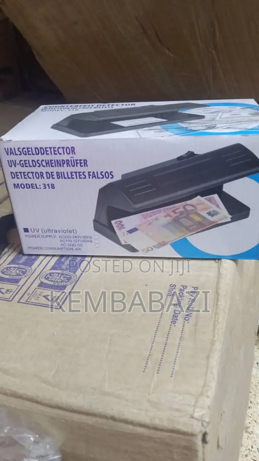 Uv Counterfeit Money Detector, Model 318.
