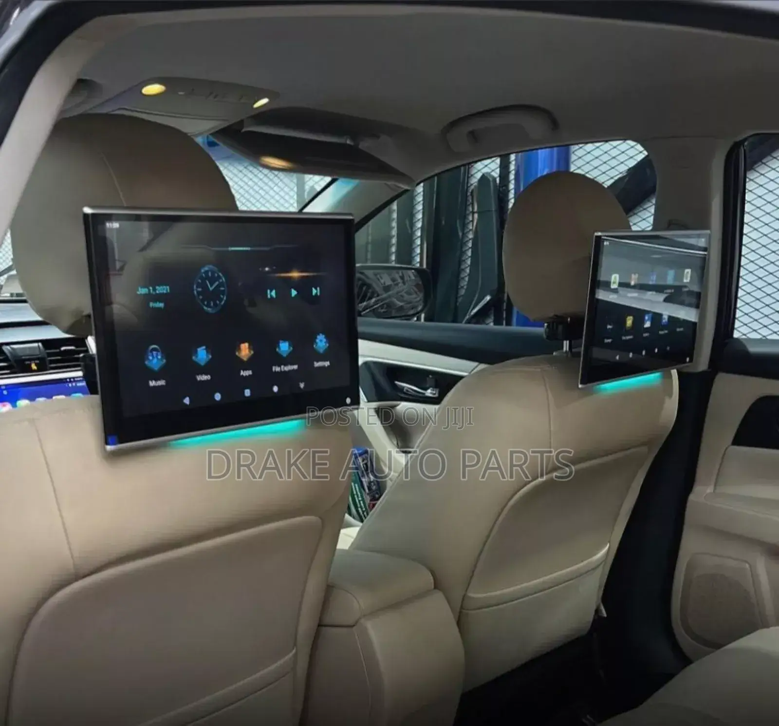 Original Smart/Android Headrests Universal for All Cars Available