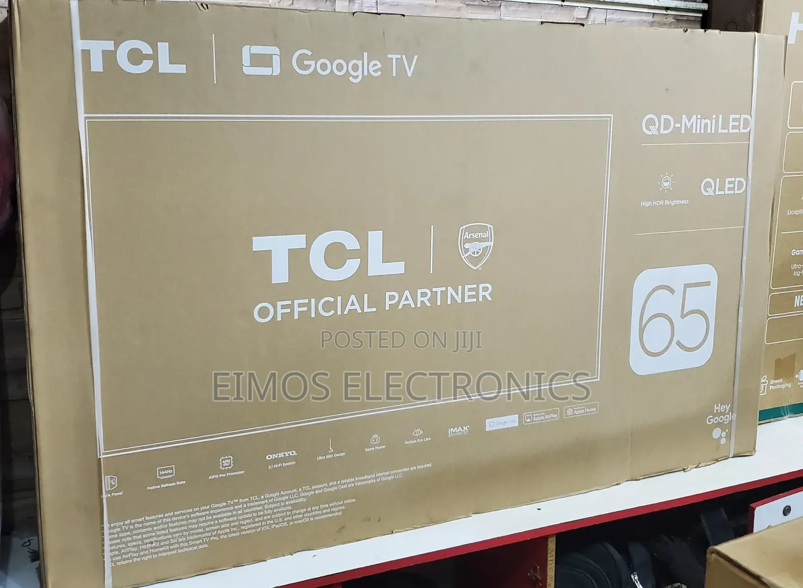 65 Inches TCL Qd Mini Led Smart Google Tv