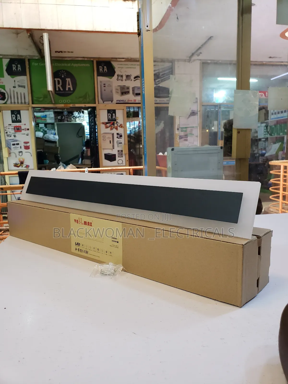 2ft Led Wall Light in Warm Color, Made of Metal and Glass Material
