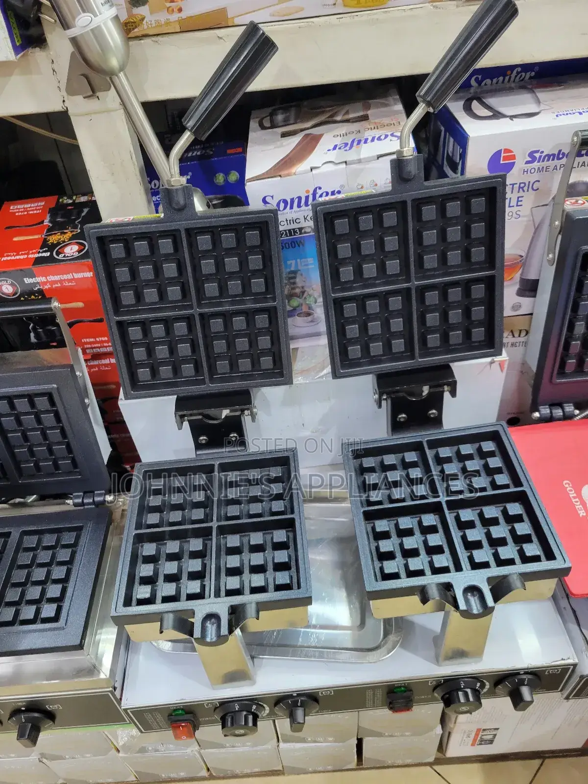 Double Commercial Waffle Maker Machine