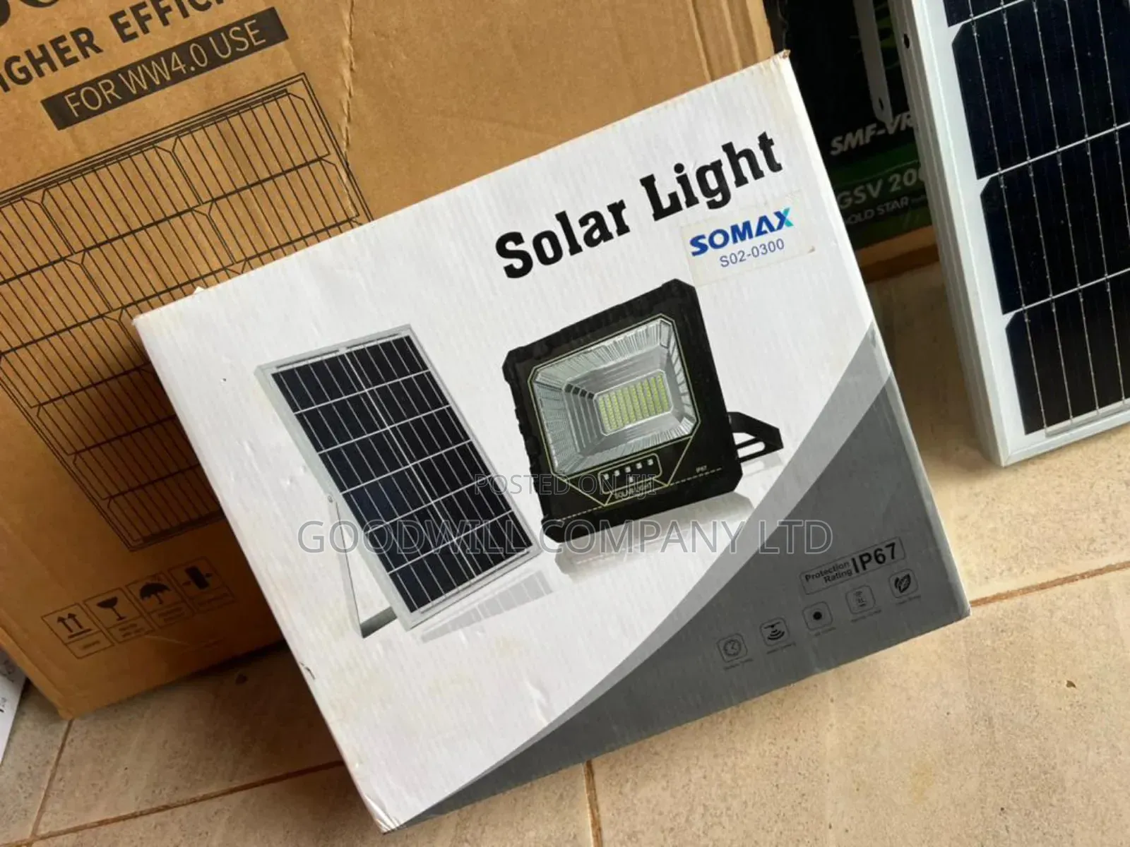 300w Solamax Outdoor Solar Flood Light