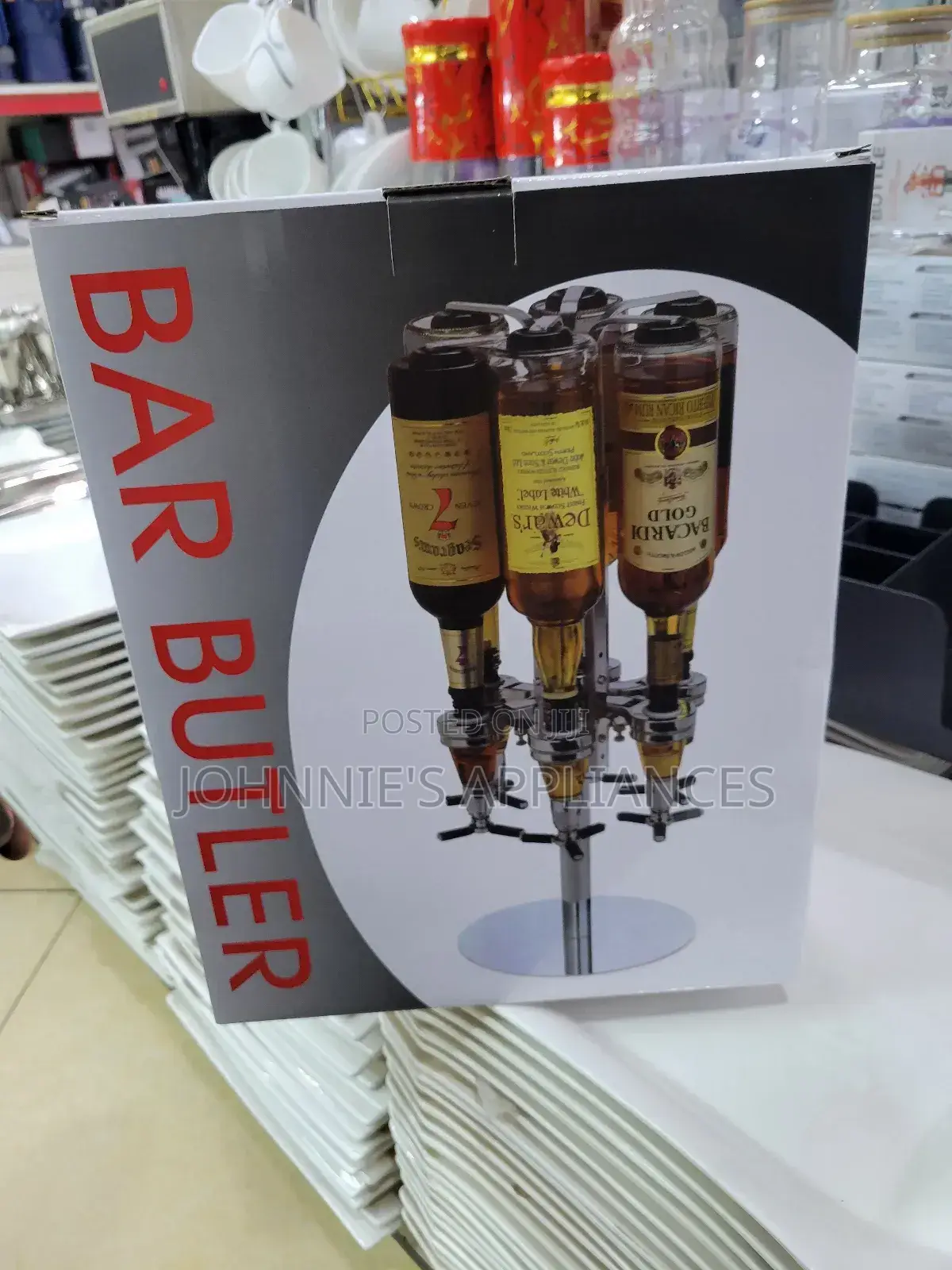 Bar Butler Bottle Holder or Dispenser Free Standing Alone