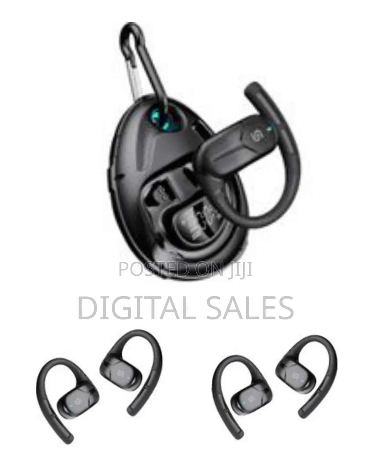 Porodo Soundtec Octopus Open-Ear Wireless Earbuds, Bt V5.4