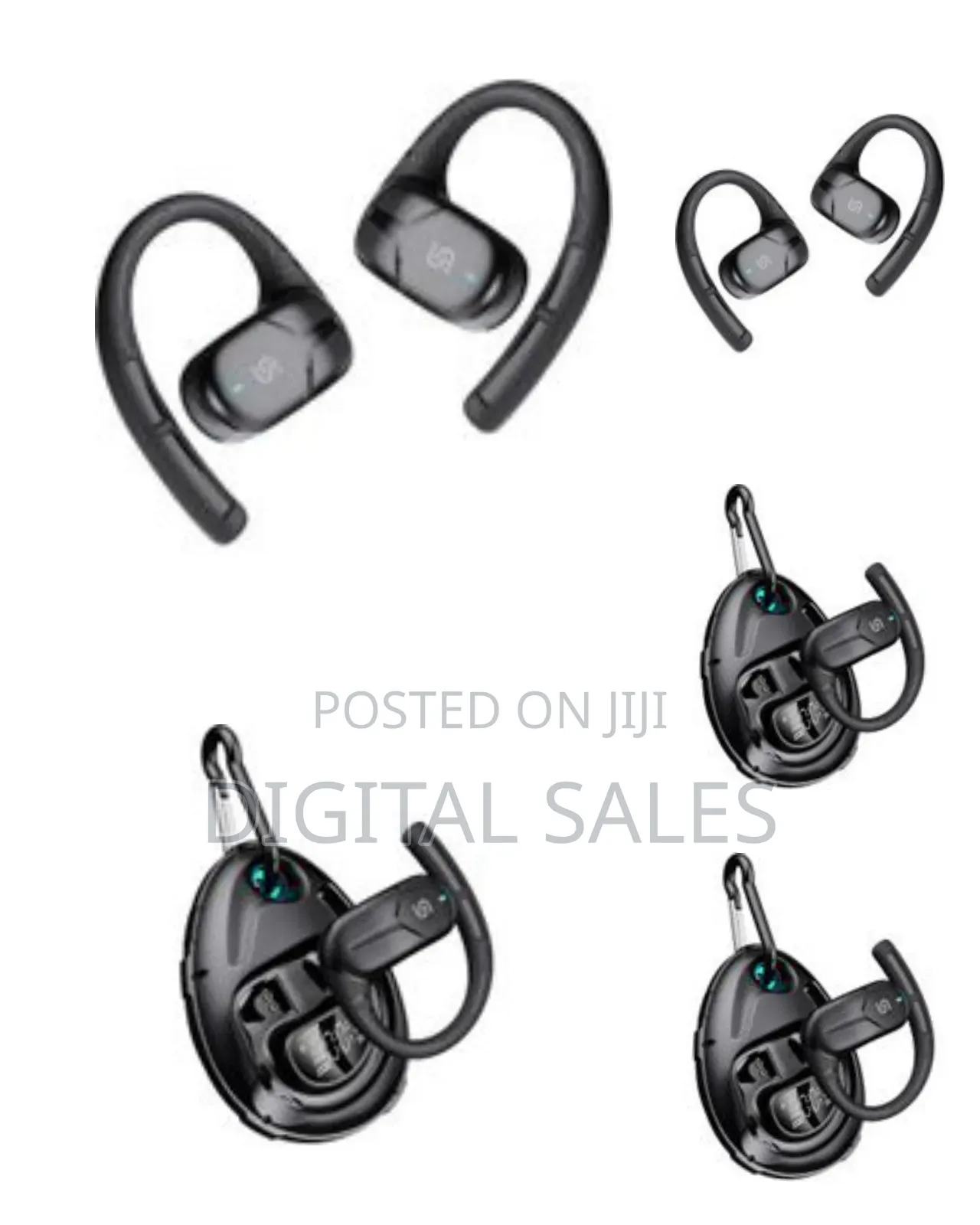 Porodo Soundtec Octopus Open-Ear Wireless Earbuds, Bt V5.4