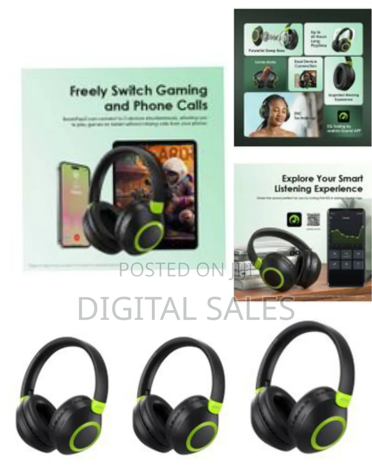Oraimo Boompop 2s Enc Bluetooth Over-Ear Wireless Headphones
