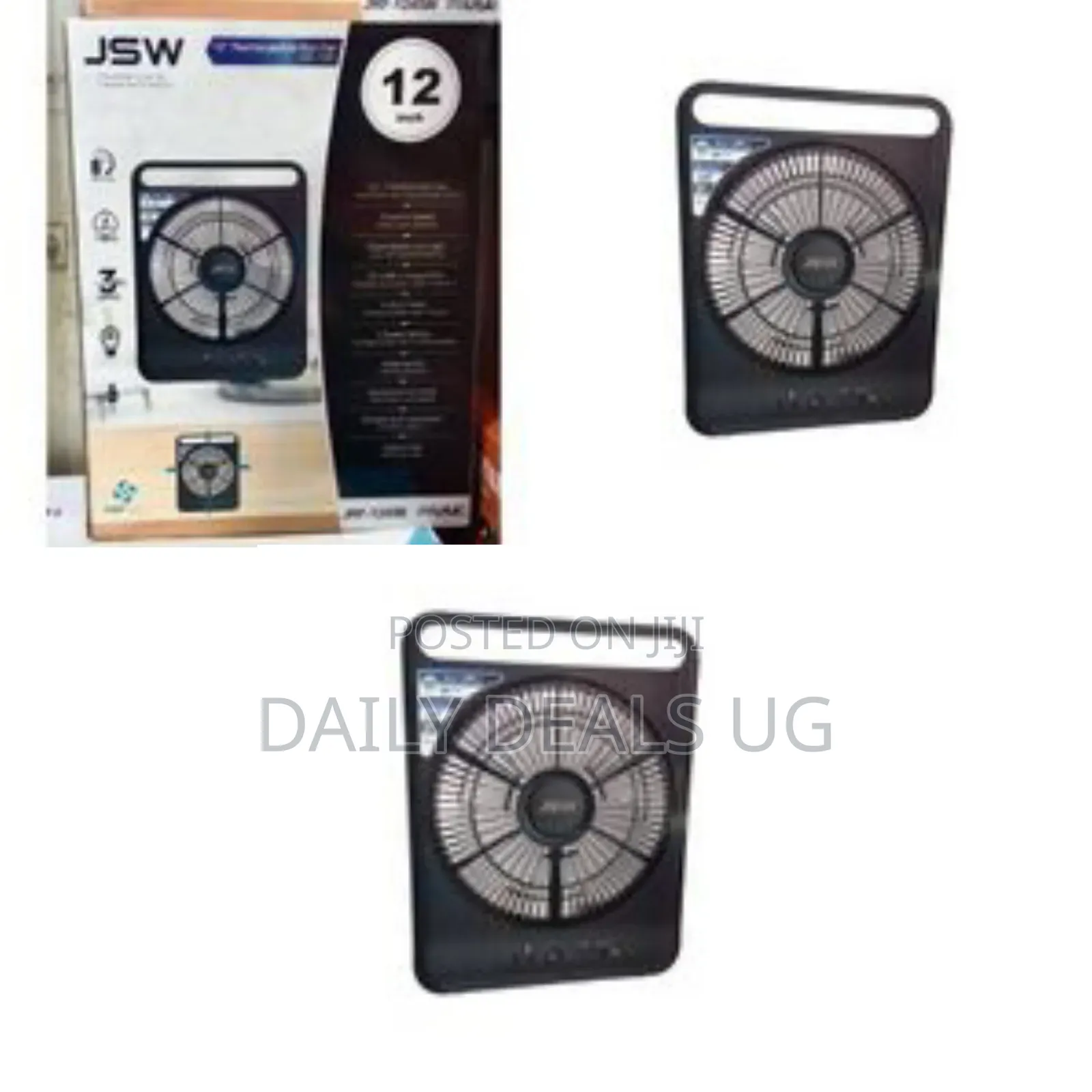 12 Inch Rechargeable Desktop Fan