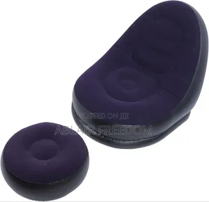 Comfortable Air Chair With Foot Stool + Electric Air Pump