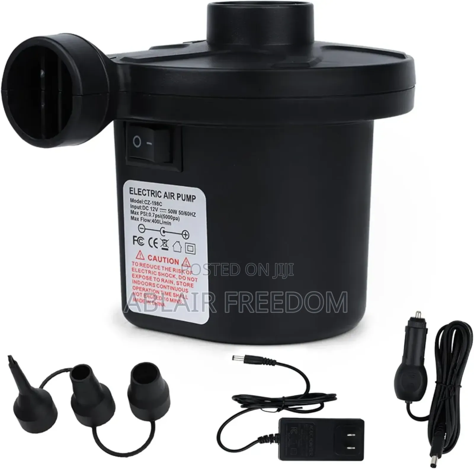 Comfortable Air Chair With Foot Stool + Electric Air Pump