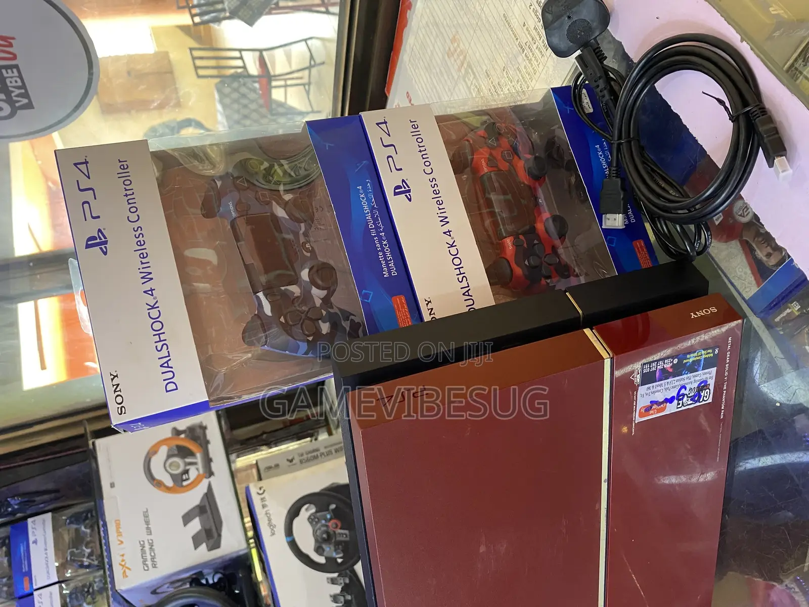 Ultimate Ps4 Standard Bundle + 2 Controllers + 8 Games + All Leads