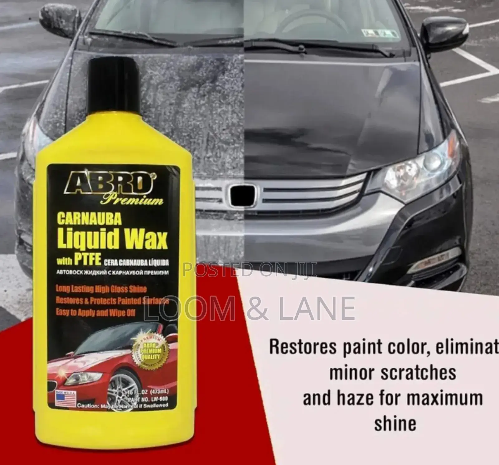 Abro Premium Carnauba Car Liquid Wax With Ptfe