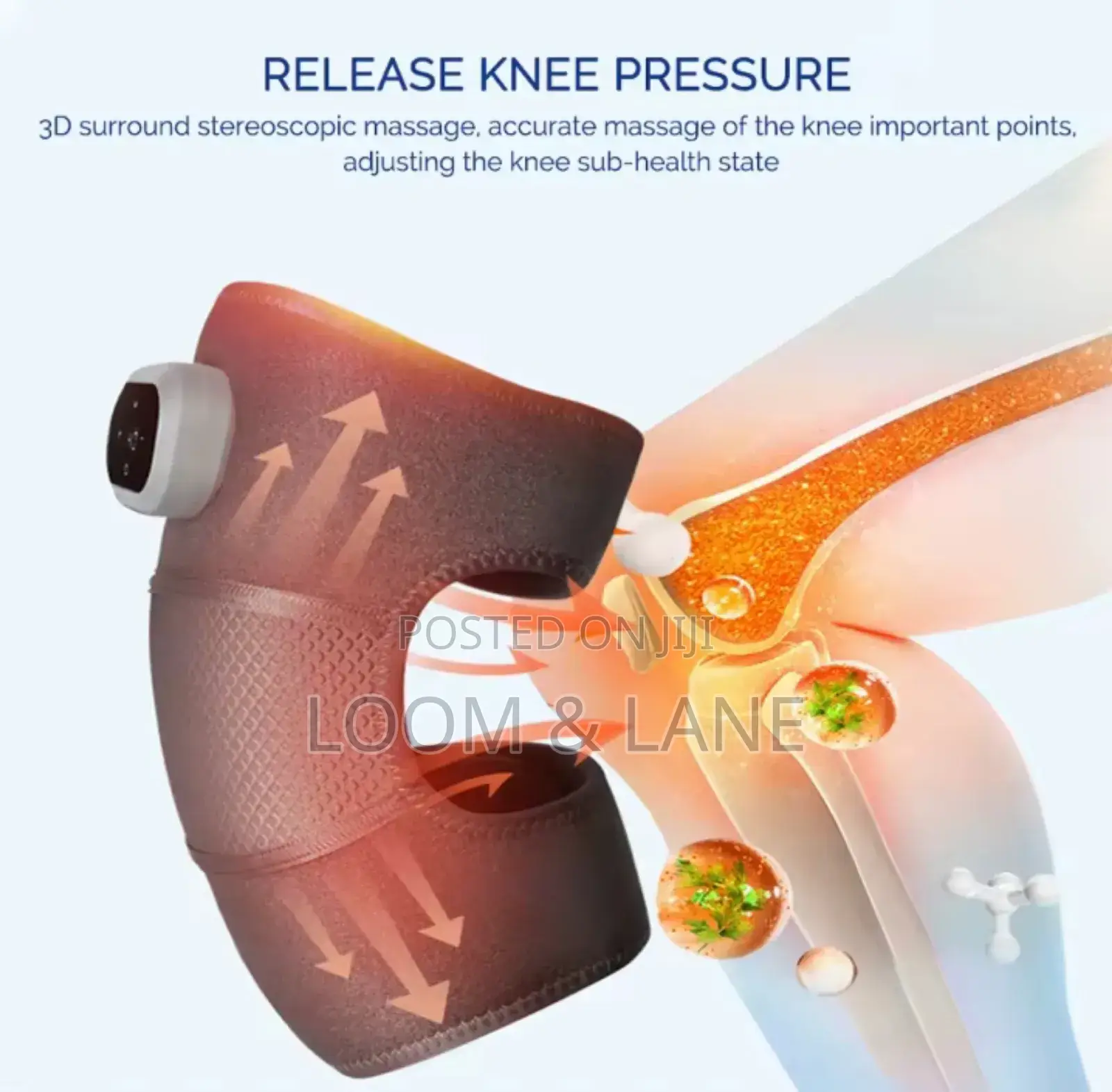 3-in-1 Knee Massager Pad With Heat and Vibration Functions