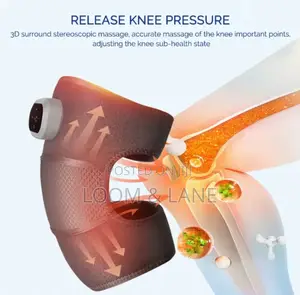 3-in-1 Knee Massager Pad With Heat and Vibration Functions