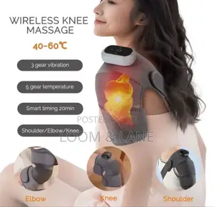 3-in-1 Knee Massager Pad With Heat and Vibration Functions