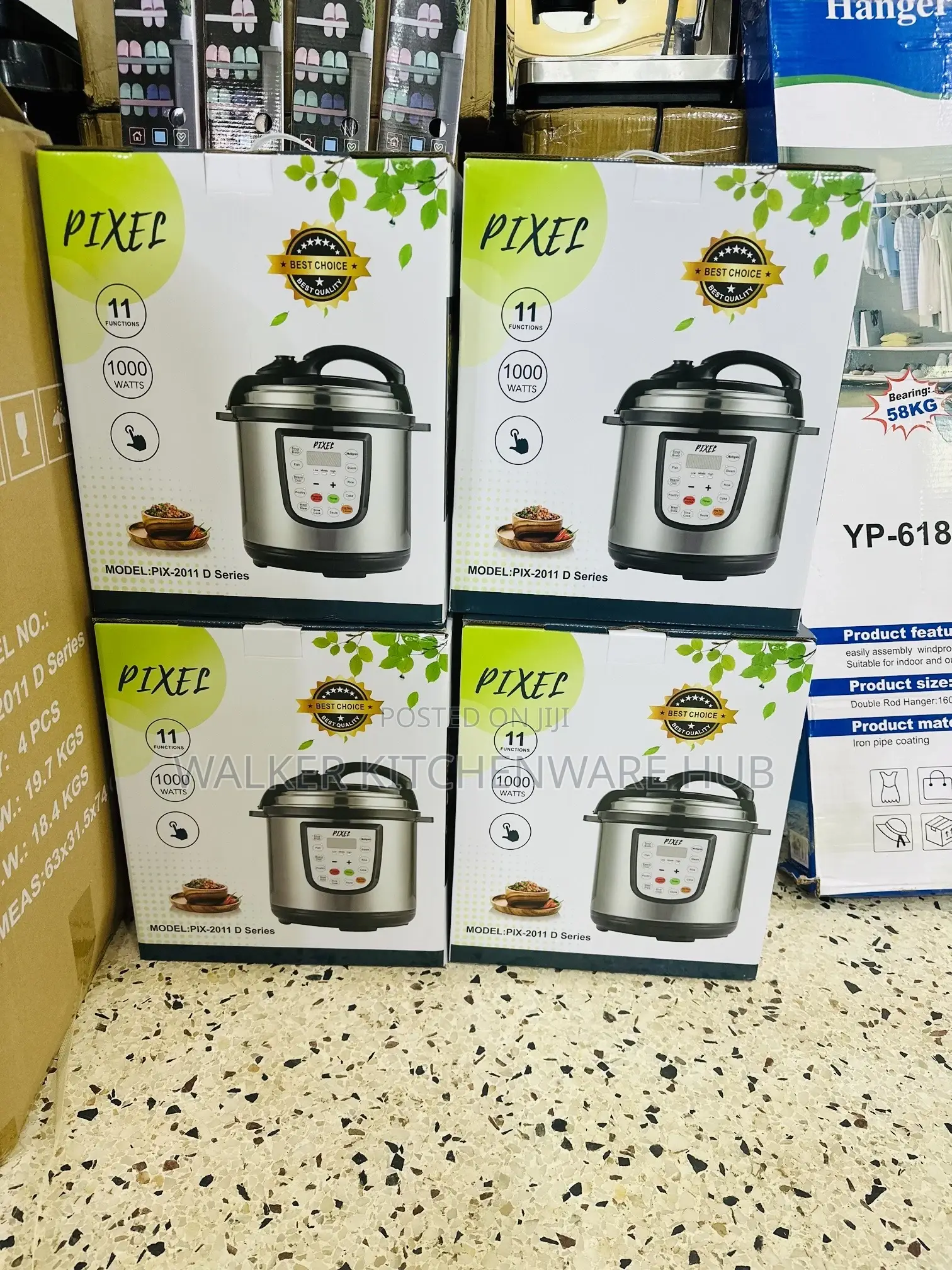 6.0l Pixel Electric Pressure Cooker With a Steamer Plate