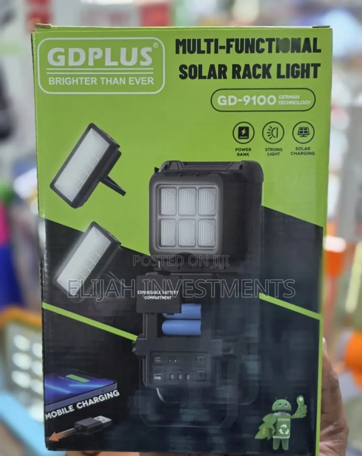 Dplus Gd-9100 Multi-functional Solar Rack Light.