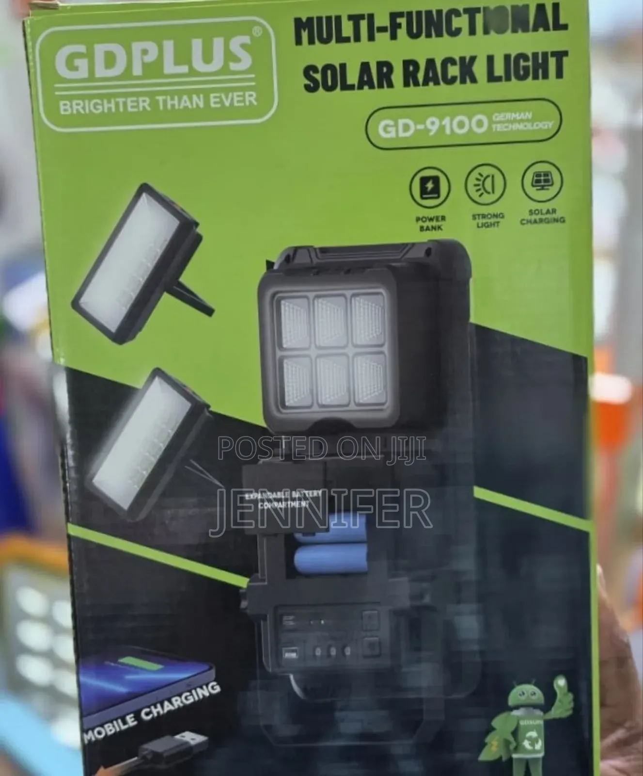 Dplus Gd-9100 Multi-Functional Solar Rack Light.