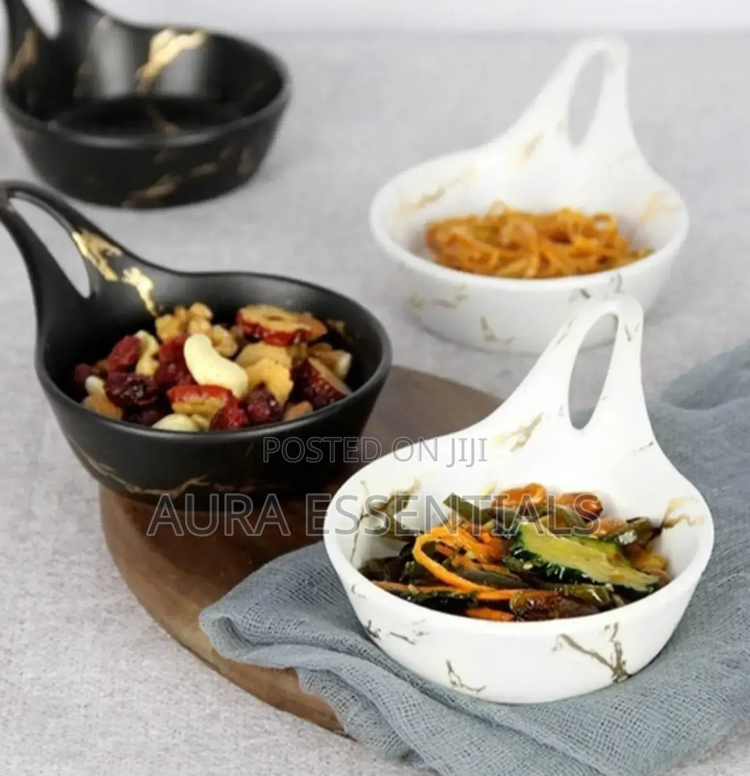 6pcs Small Round Soup Dessert Plates