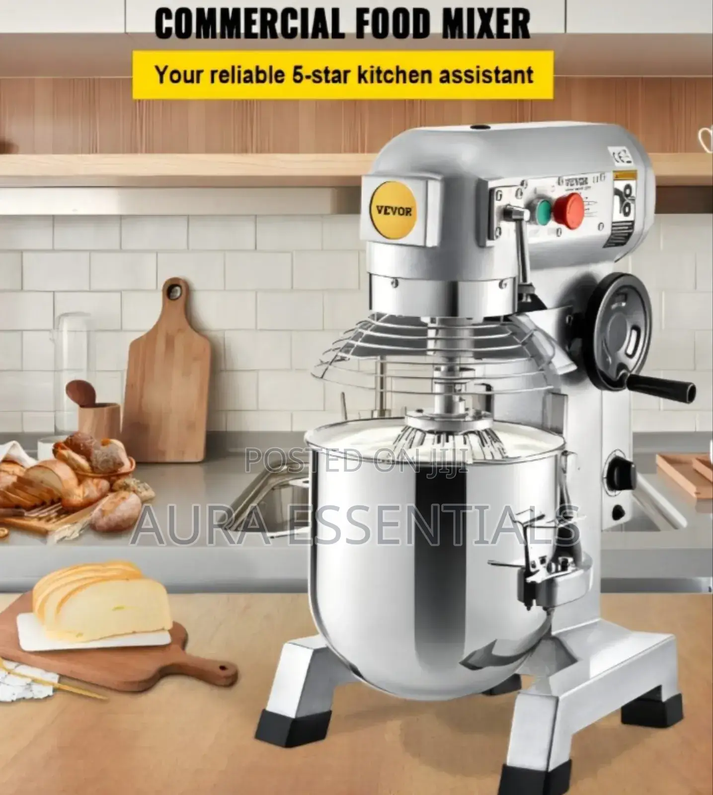 Big Heavy-Duty Commercial Food Mixer