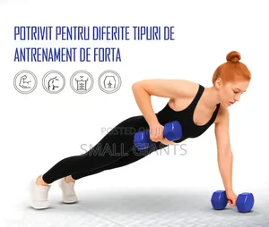 Pair of 2.0 Kg Vinyl-Coated Dumbbells.